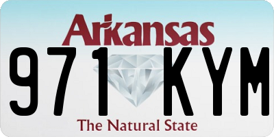 AR license plate 971KYM