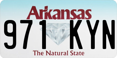 AR license plate 971KYN