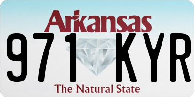 AR license plate 971KYR