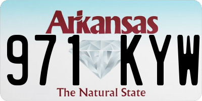 AR license plate 971KYW