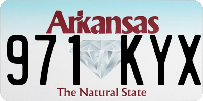 AR license plate 971KYX