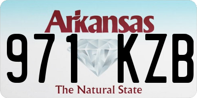 AR license plate 971KZB