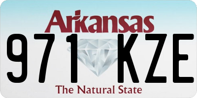 AR license plate 971KZE