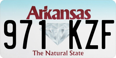 AR license plate 971KZF