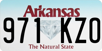 AR license plate 971KZO