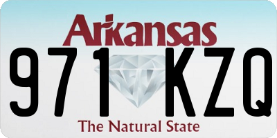 AR license plate 971KZQ