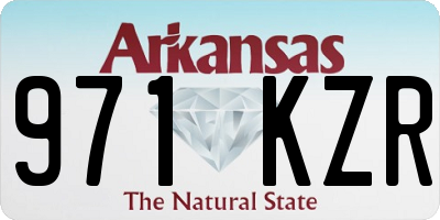 AR license plate 971KZR