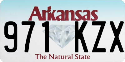 AR license plate 971KZX