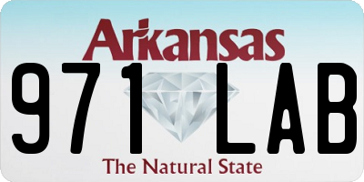 AR license plate 971LAB