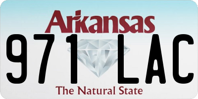 AR license plate 971LAC