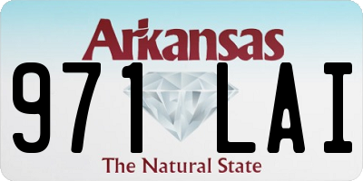 AR license plate 971LAI