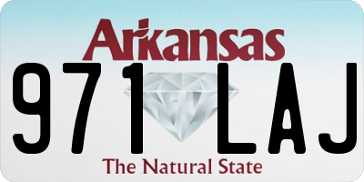 AR license plate 971LAJ