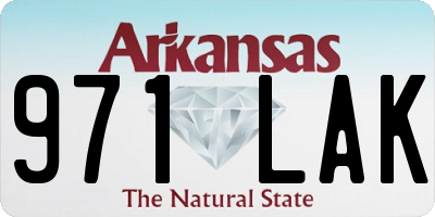 AR license plate 971LAK