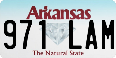AR license plate 971LAM