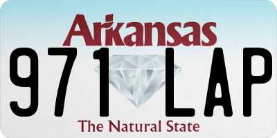 AR license plate 971LAP