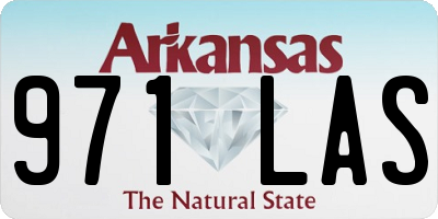 AR license plate 971LAS