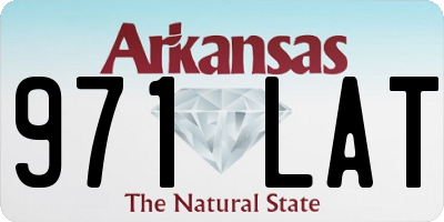 AR license plate 971LAT