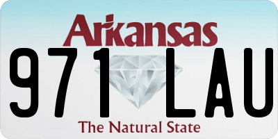 AR license plate 971LAU