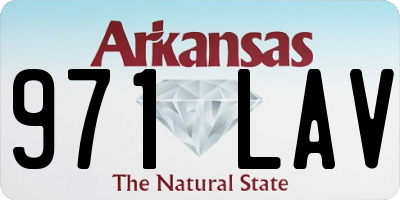 AR license plate 971LAV