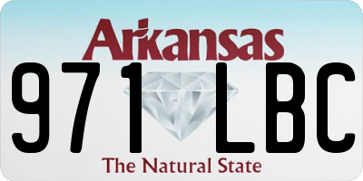 AR license plate 971LBC