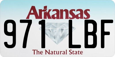 AR license plate 971LBF