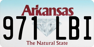 AR license plate 971LBI