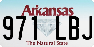 AR license plate 971LBJ