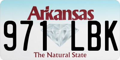 AR license plate 971LBK