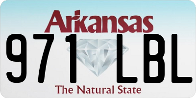 AR license plate 971LBL