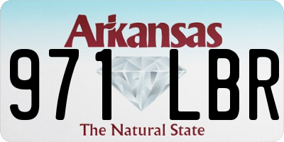 AR license plate 971LBR