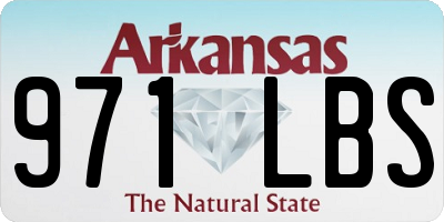 AR license plate 971LBS