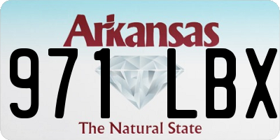 AR license plate 971LBX