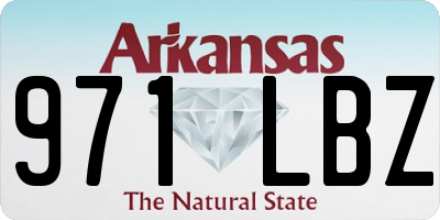 AR license plate 971LBZ