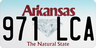 AR license plate 971LCA