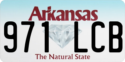 AR license plate 971LCB