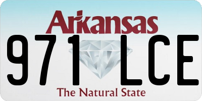 AR license plate 971LCE