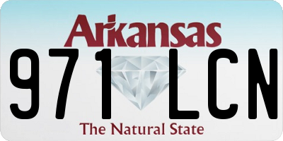 AR license plate 971LCN