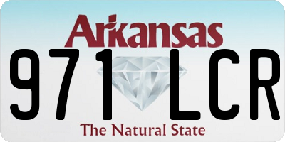 AR license plate 971LCR