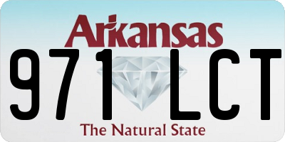 AR license plate 971LCT