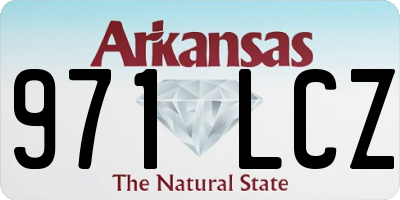 AR license plate 971LCZ