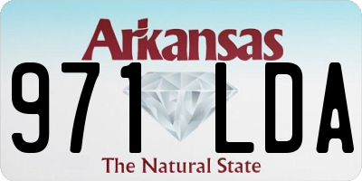 AR license plate 971LDA