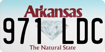 AR license plate 971LDC