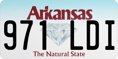 AR license plate 971LDI