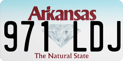AR license plate 971LDJ