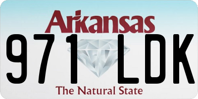 AR license plate 971LDK