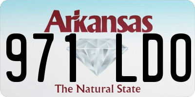 AR license plate 971LDO