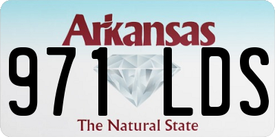AR license plate 971LDS