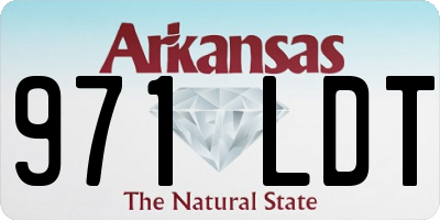AR license plate 971LDT