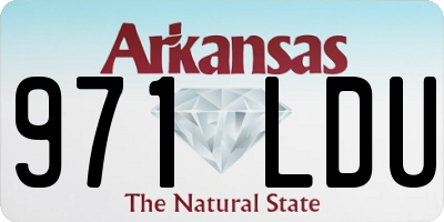 AR license plate 971LDU