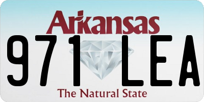 AR license plate 971LEA